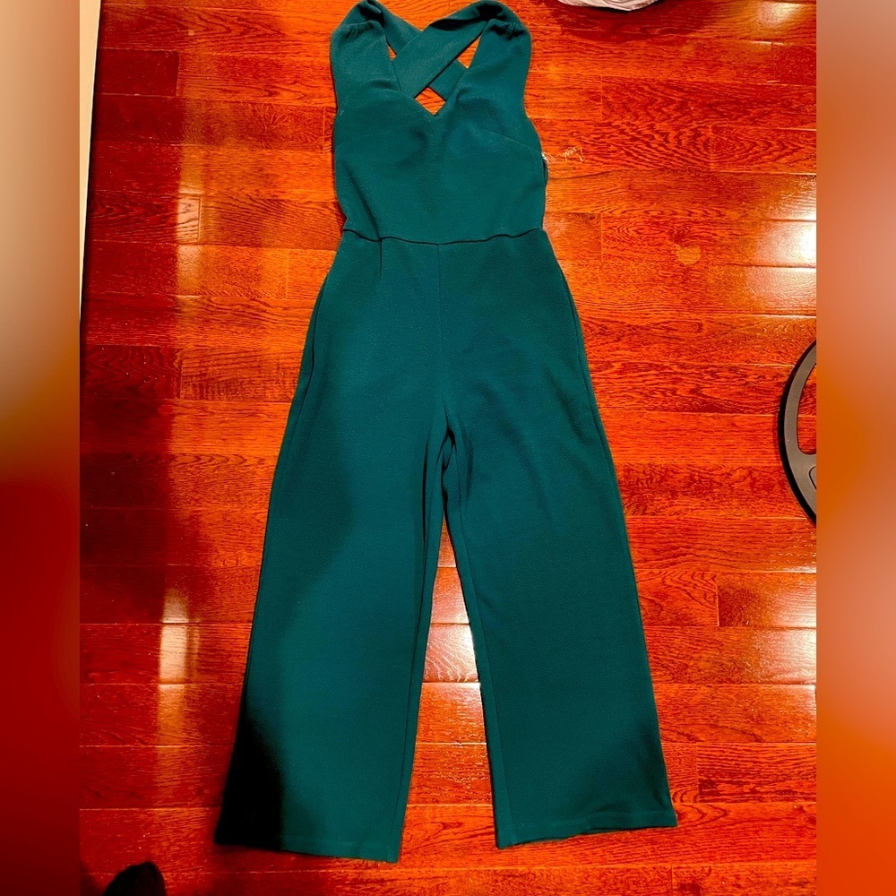 dark green- turquoise-jumpsuit NWT